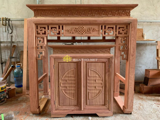 Mẫu bàn thờ đẹp hiện đại gỗ Hương
