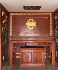 Mẫu ban thờ đẹp Sen Triện