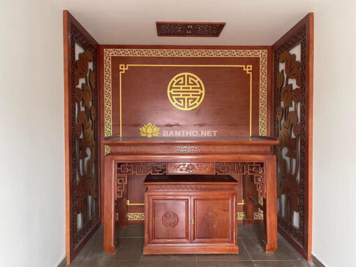 Mẫu ban thờ đẹp Sen Triện