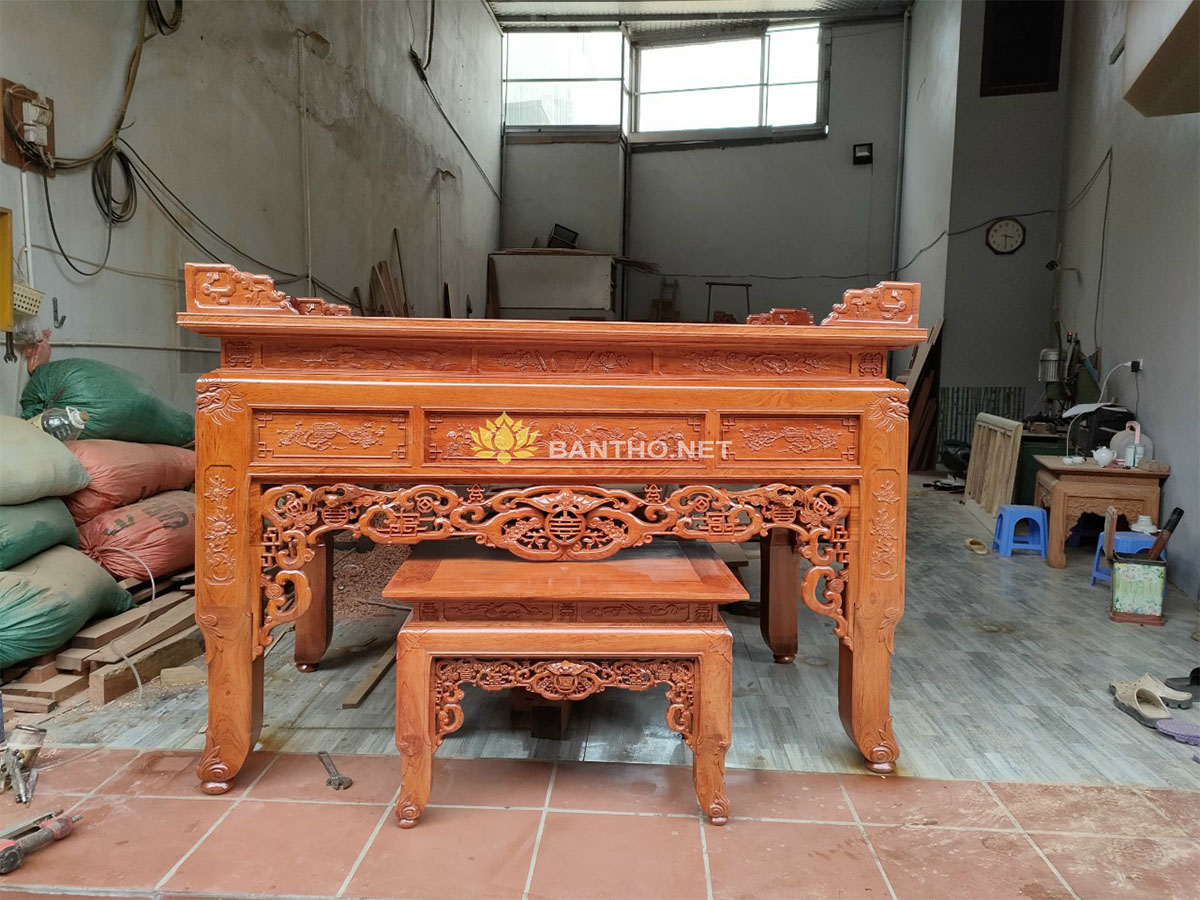 Án gian chân quỳ kèm bàn cơm cùng bộ