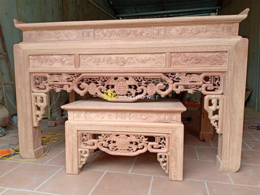 Bàn thờ gia tiên gỗ Hương