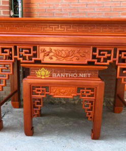 Mẫu bàn thờ gỗ đẹp màu cánh gián