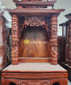 Bàn thờ Thần Tài - Ông địa đẹp mái chùa