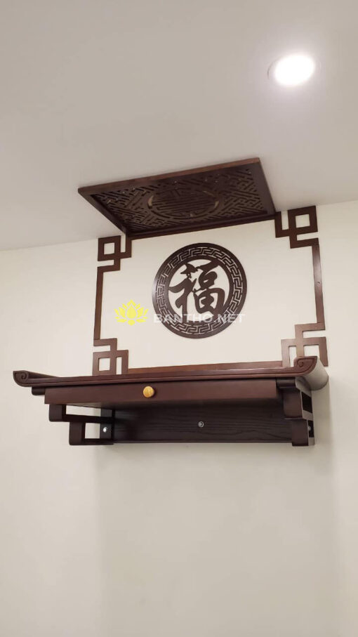 Bàn thờ treo tường đơn giản có ngăn kéo