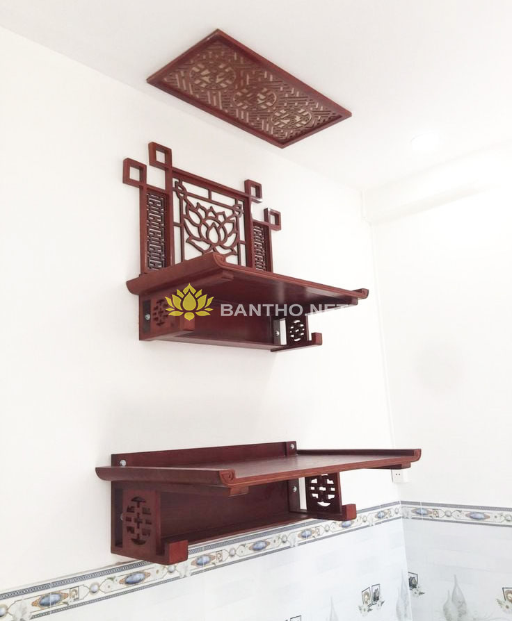 Bàn thờ treo tường 2 tầng