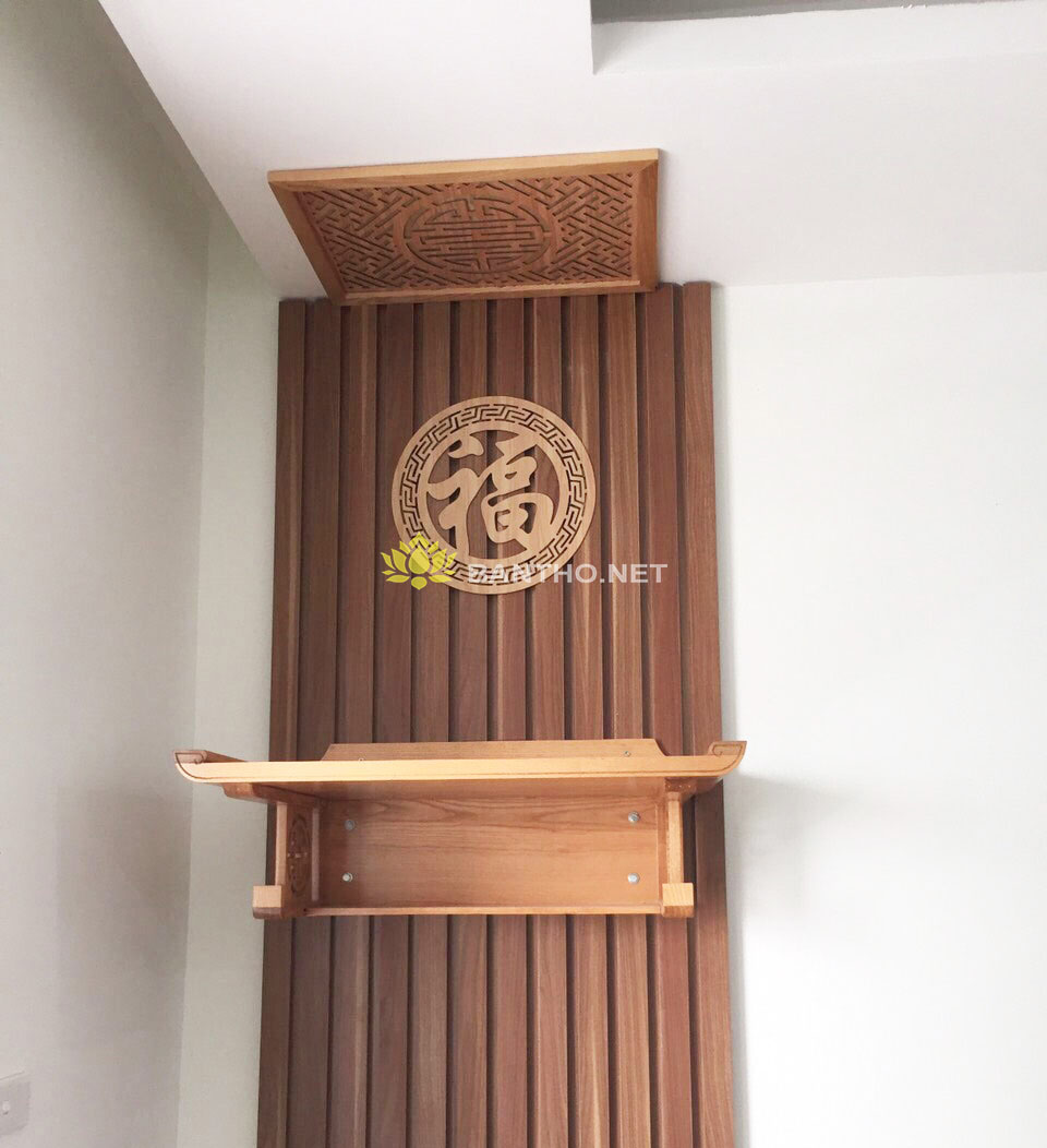 Mẫu bàn thờ treo tường đơn giản đẹp