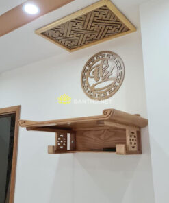 Mẫu bàn thờ treo tường đơn giản chữ Thọ