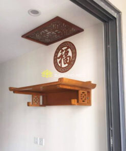 Bàn thờ treo tường gỗ Sồi