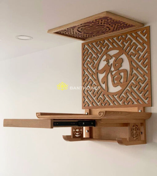 Mẫu bàn thờ treo tường có ngăn kéo