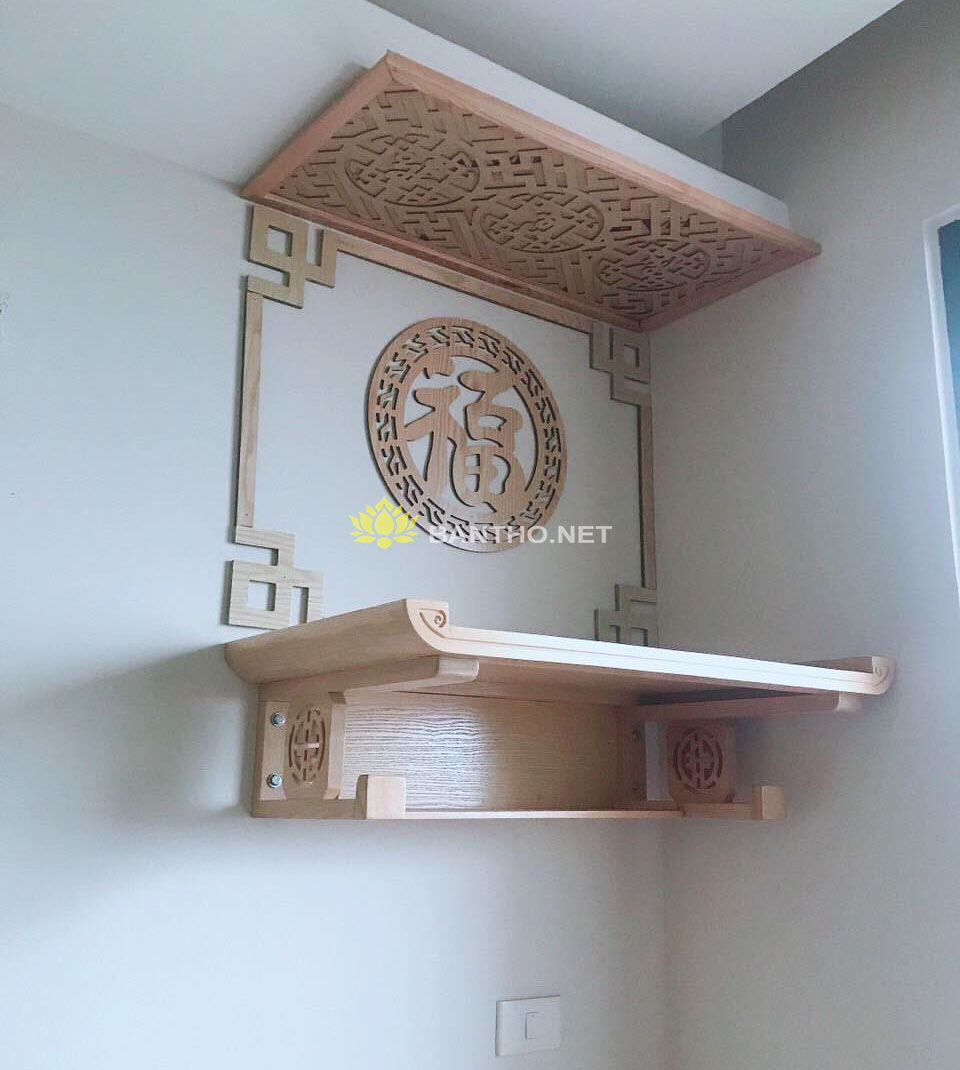 Mẫu bàn thờ treo tường đơn giản đẹp