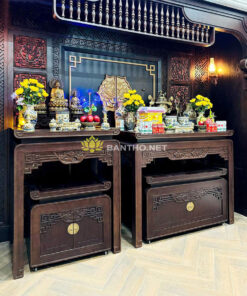 Bàn thờ phật và gia tiên đẹp