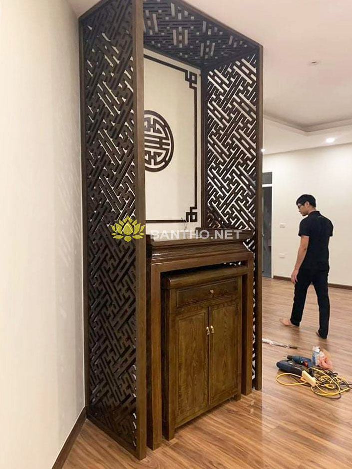 Bàn thờ đơn giản nhà chung cư