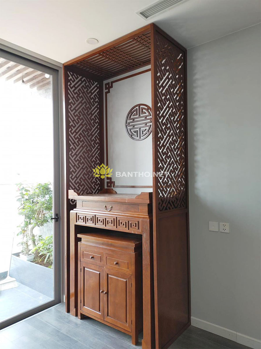 Bàn thờ đẹp gỗ tự nhiên