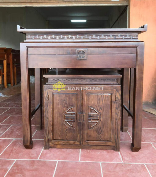 Mẫu bàn thờ chung cư hiện đại chữ Thọ