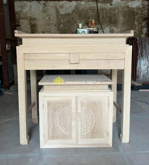 Mẫu bàn thờ chung cư hiện đại chữ Thọ