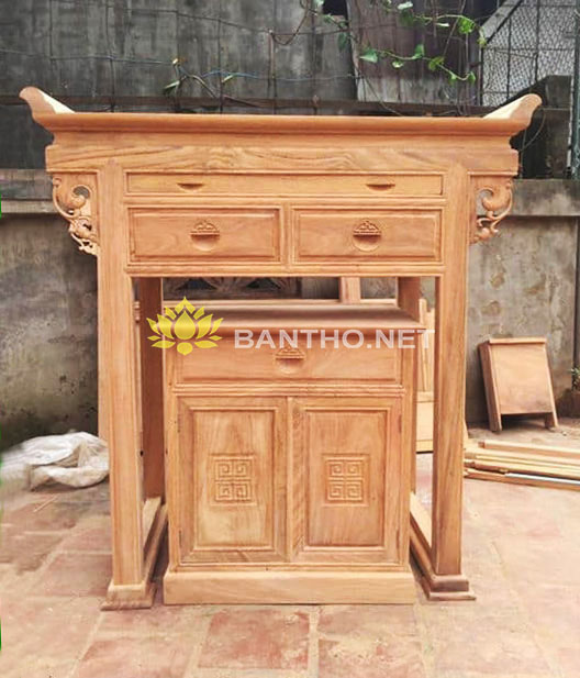Mẫu tủ thờ đẹp gỗ Gõ