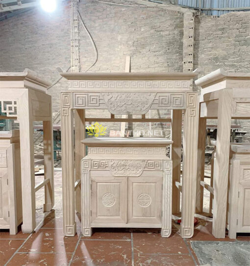 Bàn thờ gỗ Sồi giá rẻ