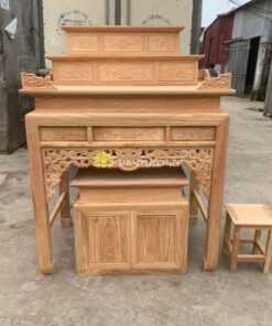 Mẫu bàn thờ gia tiên 3 cấp