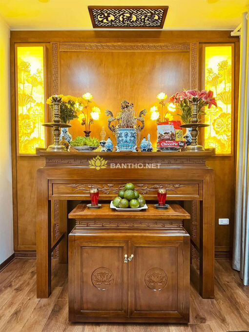 Ban thờ gia tiên đẹp hiện đại tinh tế
