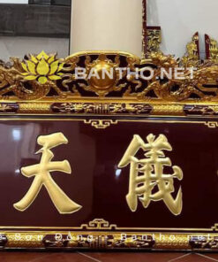 Mẫu Đại tự chương chạm Rồng Phượng thờ Mẫu