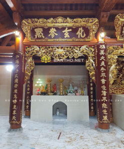 Đại tự đẹp chương chạm Mai hóa Rồng
