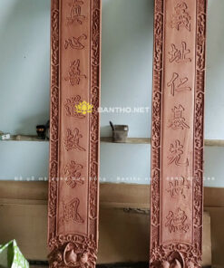 Câu đối gỗ Hương mộc