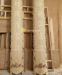 Đôi câu đối thờ lòng máng tại đình, đền, phủ