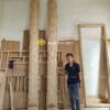 Đôi câu đối thờ lòng máng tại đình, đền, phủ còn để mộc