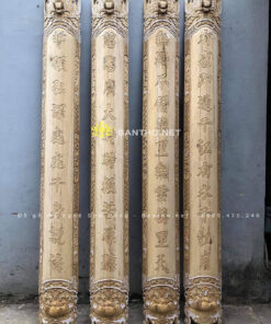 2 đôi Câu đối máng mộc