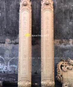 Câu đối cho đền thờ, điện thờ gỗ Dổi