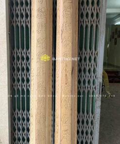 Hoành phi câu đối thờ nhà thờ họ lòng máng cột tròn - Ảnh 7