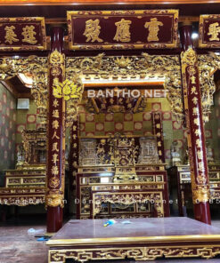 Bộ hoành phi câu đối cho đền thờ, điện thờ tứ phủ