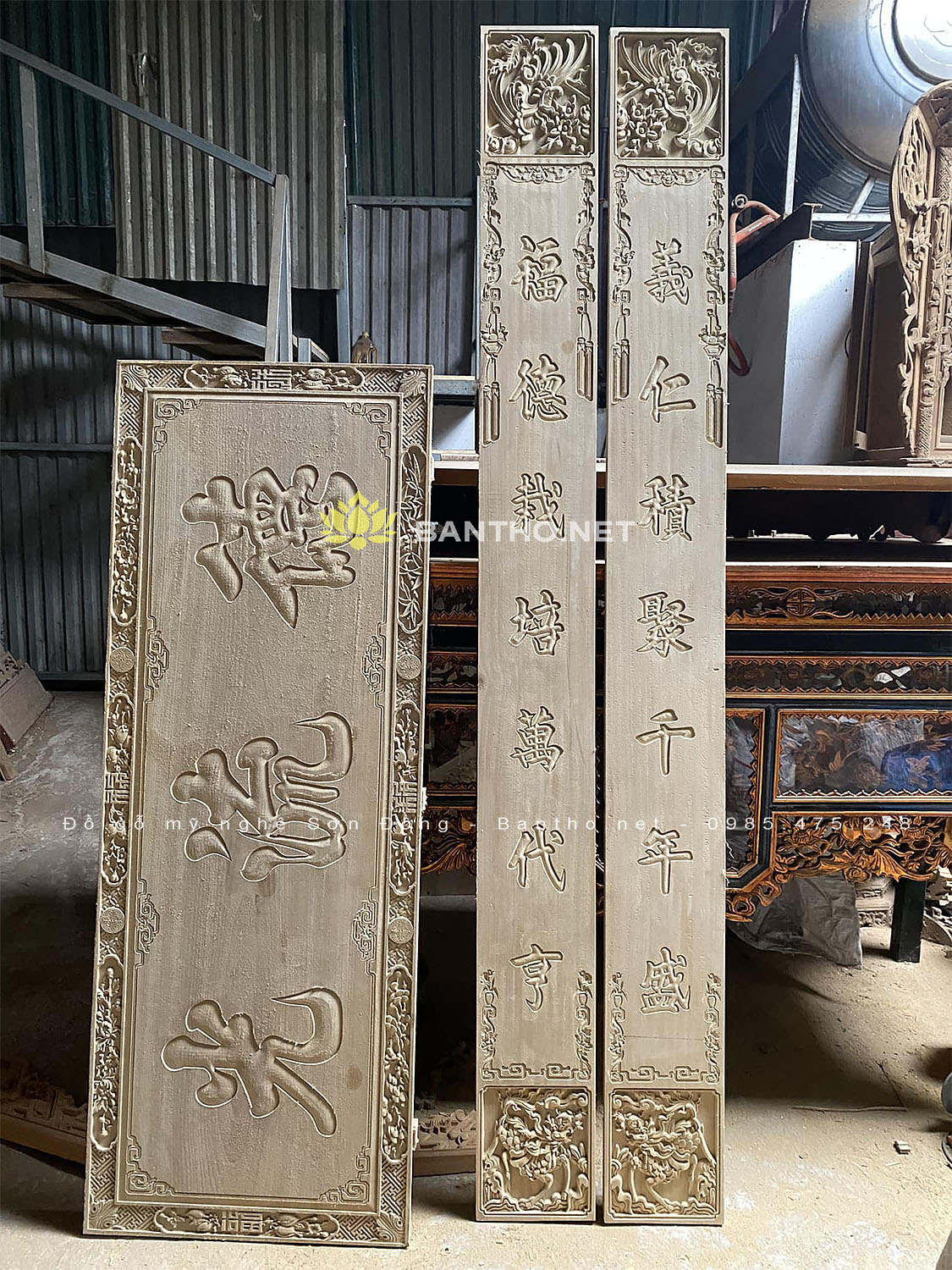 Hoành phi câu đối thượng cầm hạ thú