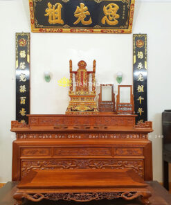 Mẫu hoành phi câu đối thờ gia tiên đẹp