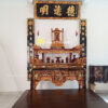 Hoành phi câu đối đẹp bàn thờ cùng ngai thờ gia tiên