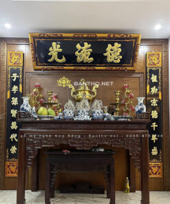Hoành phi câu đối thượng cầm hạ thú sơn then chùi
