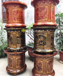 3 cặp thống thờ bằng gỗ