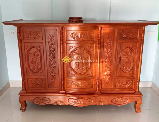 Mẫu tủ thờ truyền thống tam đa